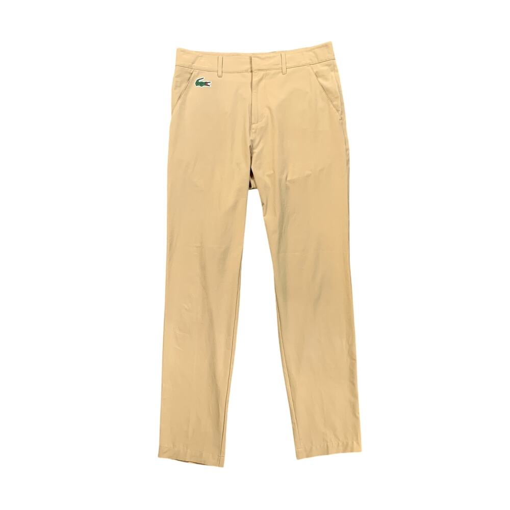 Lacoste Pants Mens 32 Scone Sport Stretch Lightweight Golf Chinos Trousers